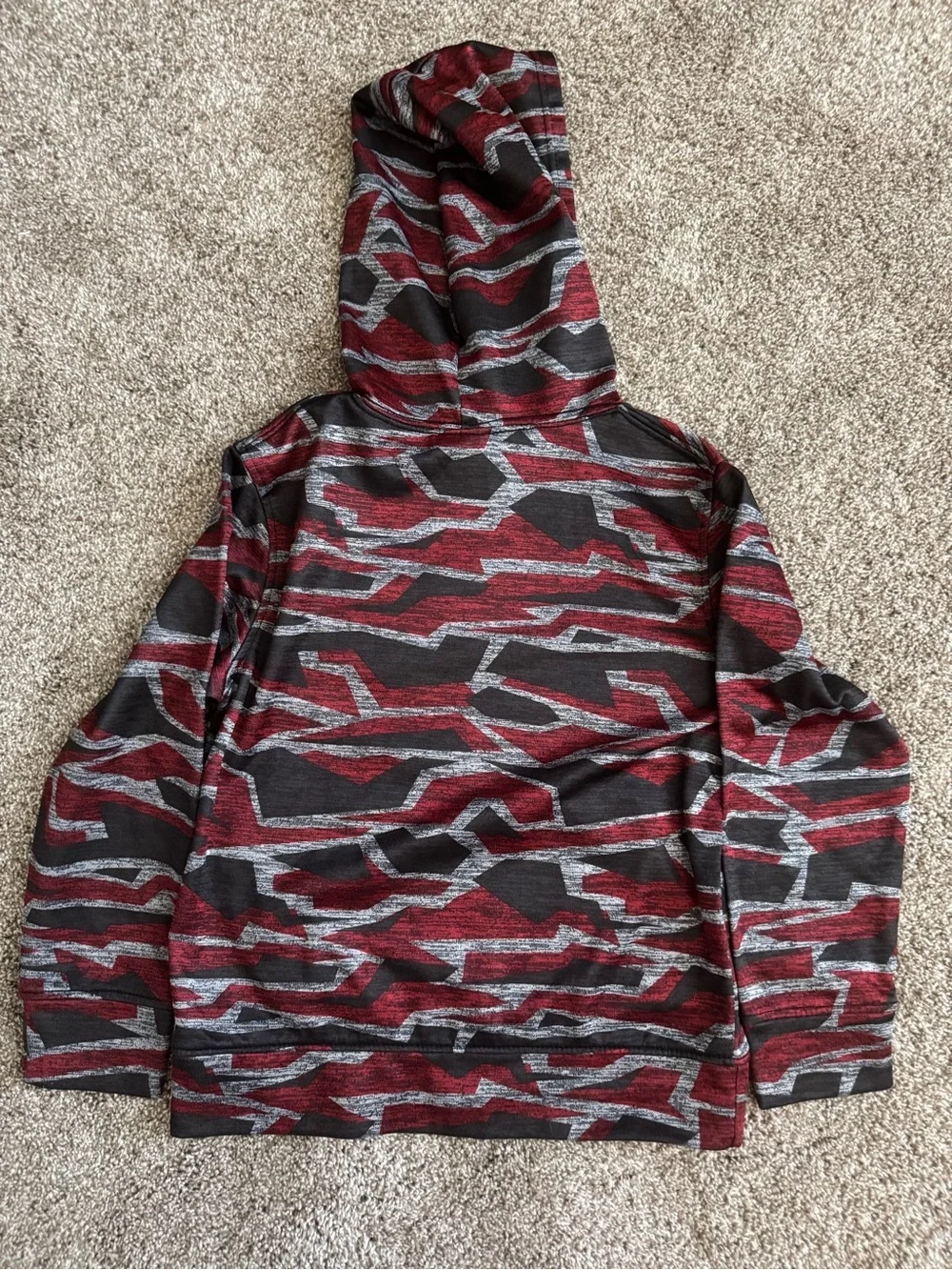 Star Wars Youth Red and Black Camo Stormtrooper Hoodie Medium Size 8